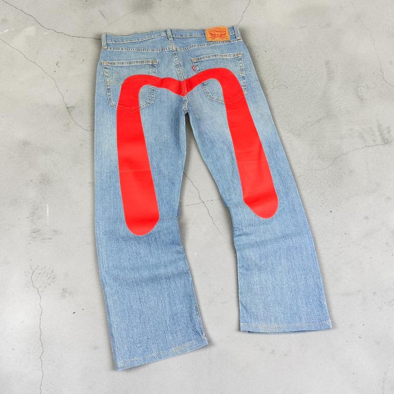 Levi's 505 x Evisu 2000s Reworked vintage