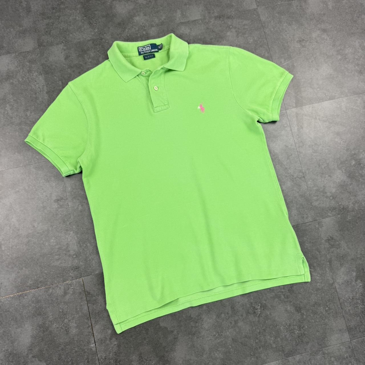 Polo Ralph Lauren 90s lime green polo shirt