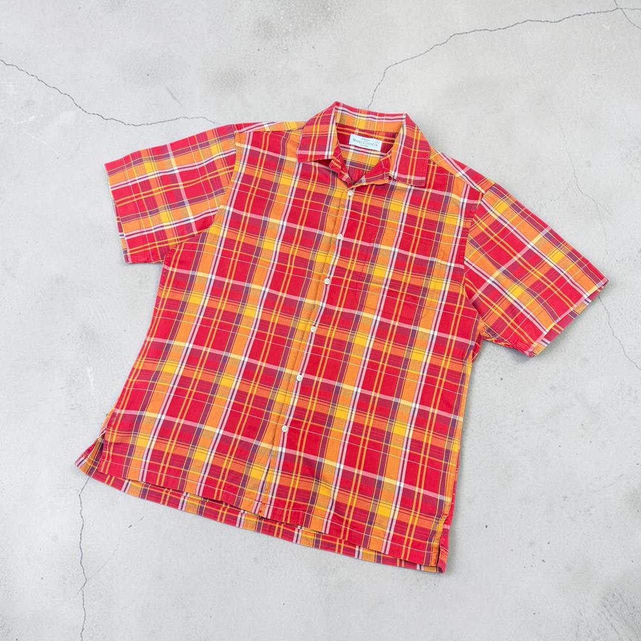 Marks and Spencer’s St Michael M&S Vintage Y2K Surfwear short sleeve check pattern shirt