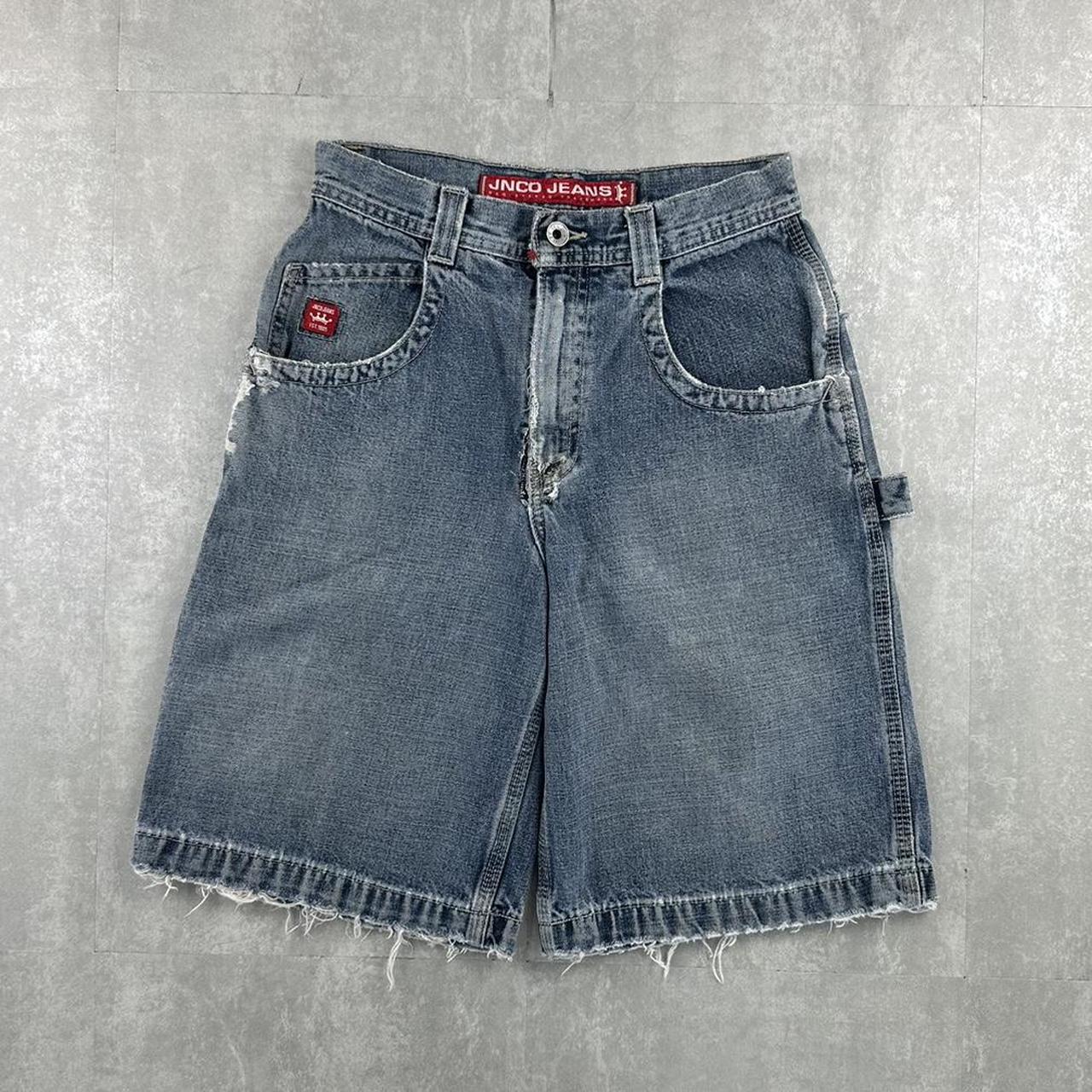 JNCO Jeans 2000s spellout carpenter fit skate jorts