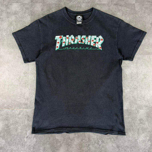 Thrasher 2000s graphic print logo spellout T shirt