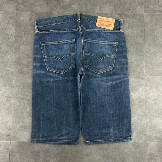 Levi’s 501 2000s dungaree workwear comfort fit denim shorts jorts