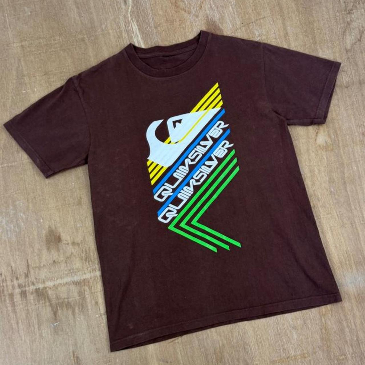 Quiksilver Surfwear brown Y2K T-Shirt