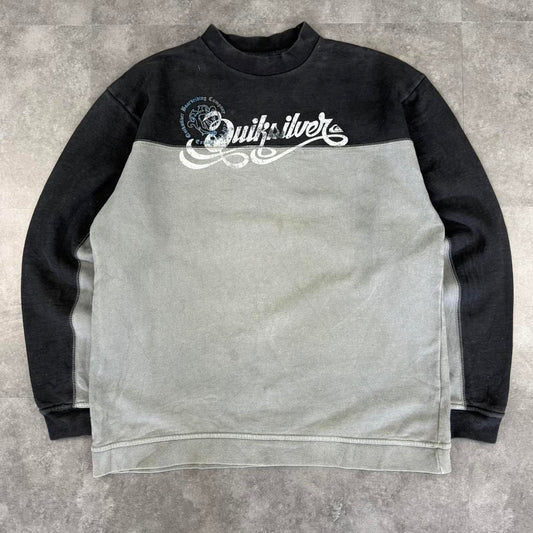 Vintage 2000s Quiksilver Spellout print surfwear Surfer Sweatshirt