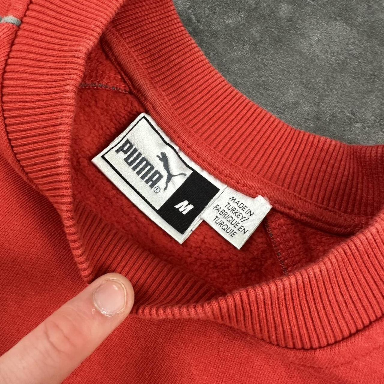 Puma 2000s vintage sportwear big Logo classic embroidered big logo sweatshirt