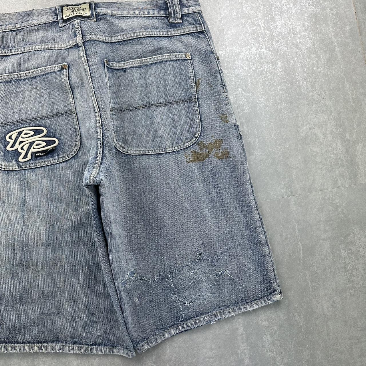 Pelle pelle Japanese style 2000s spellout carpenter style jorts