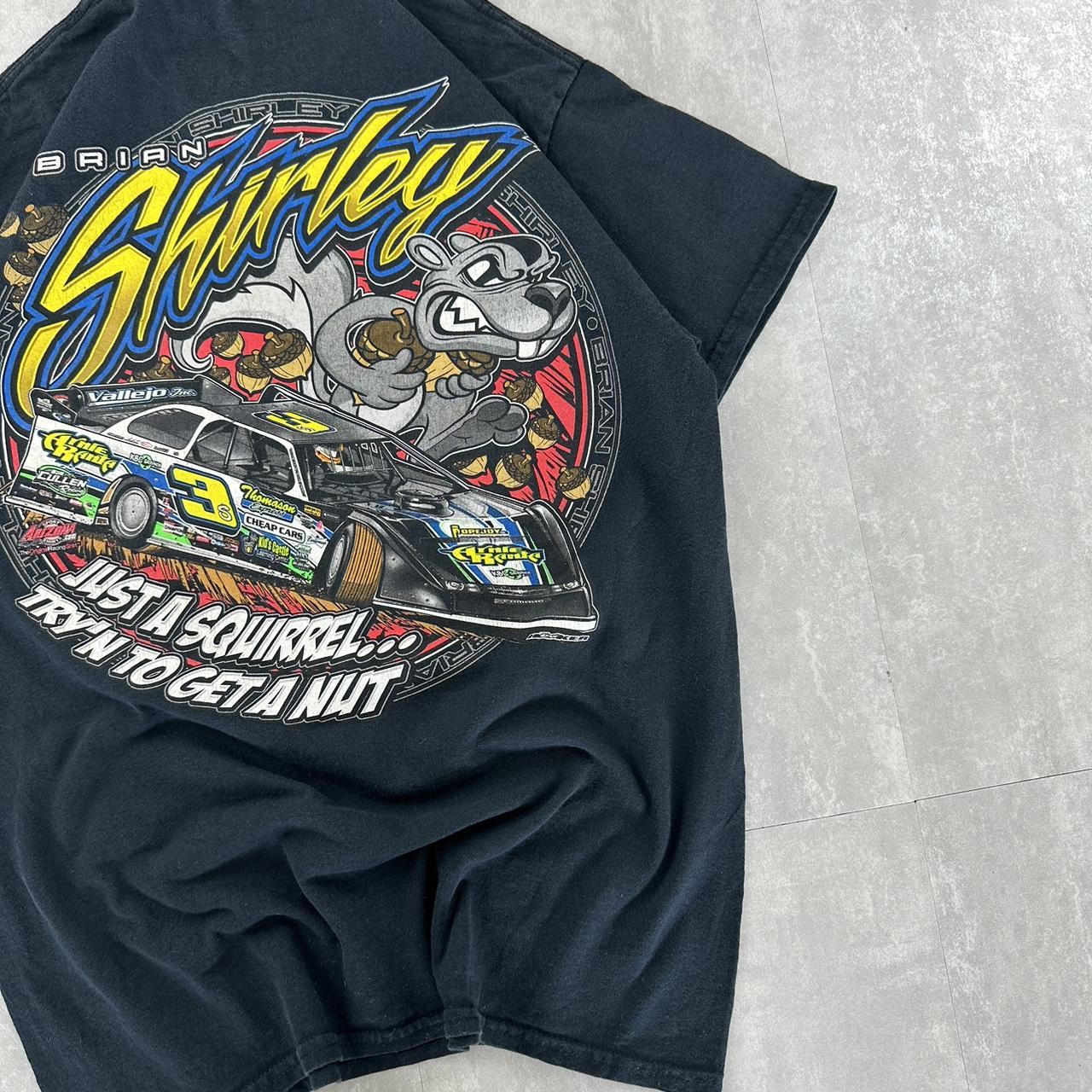 NASCAR 2000s grunge vibe USA spellout T shirt