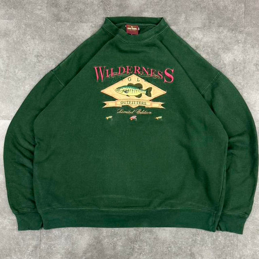 Vintage Lost Creak 90s wilderness embroidered sweatshirt