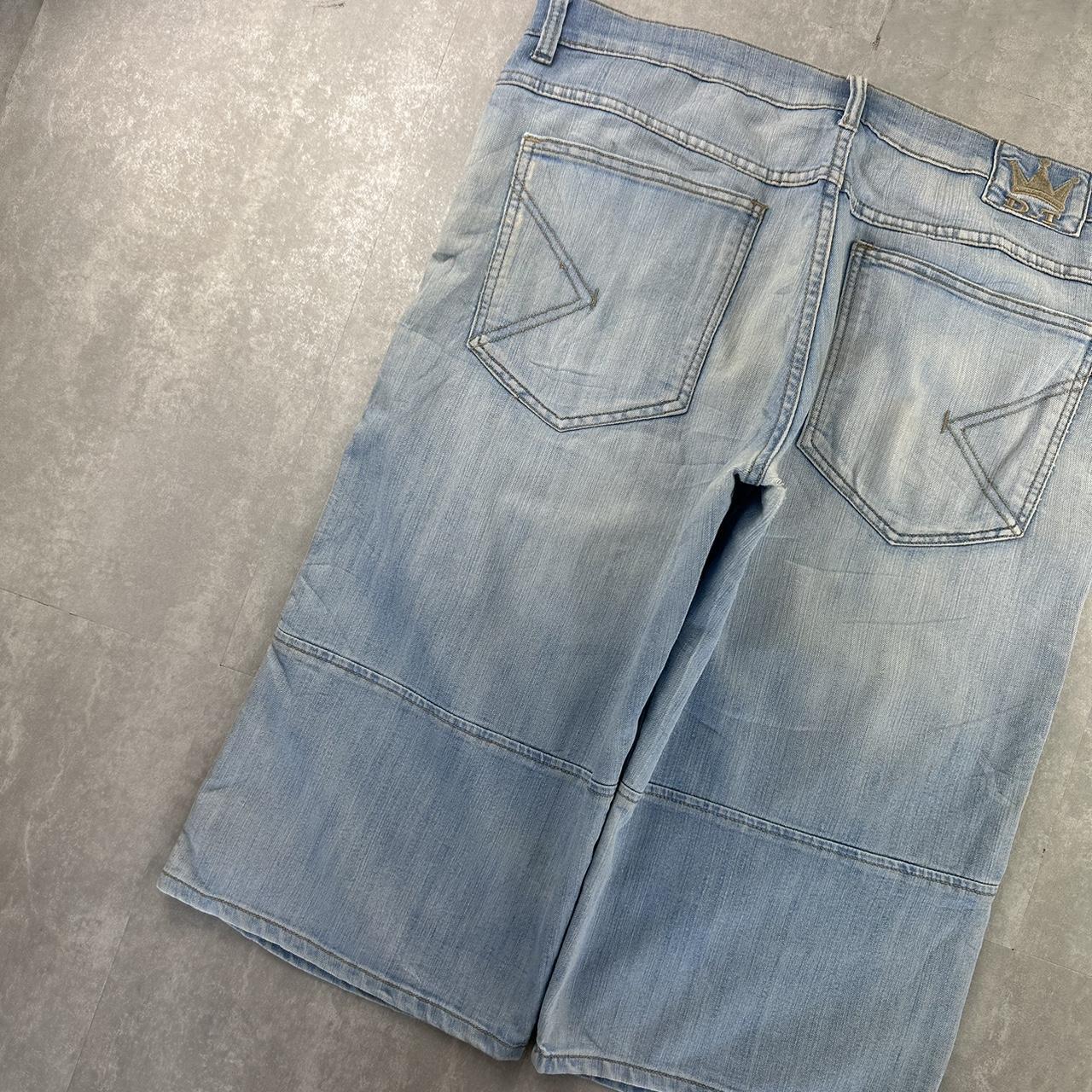 Japanese style 2000s spellout carpenter style jorts