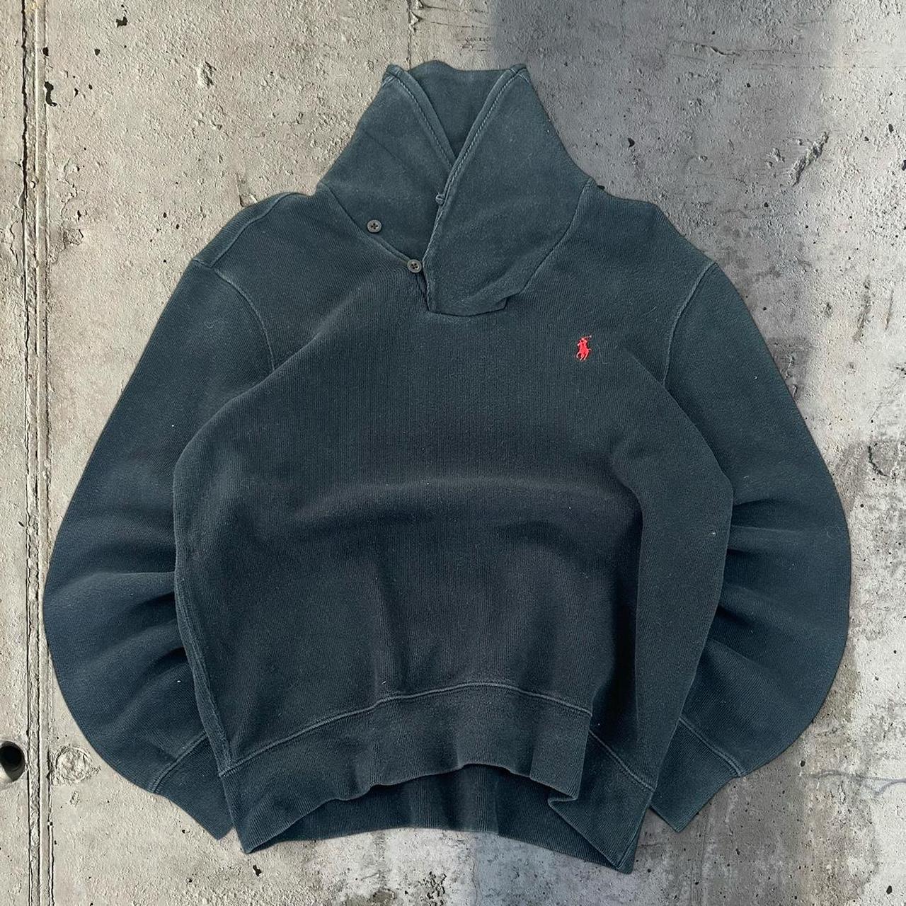 Polo Ralph Lauren 90s chunky knit pullover knit 1/4 zip jumper