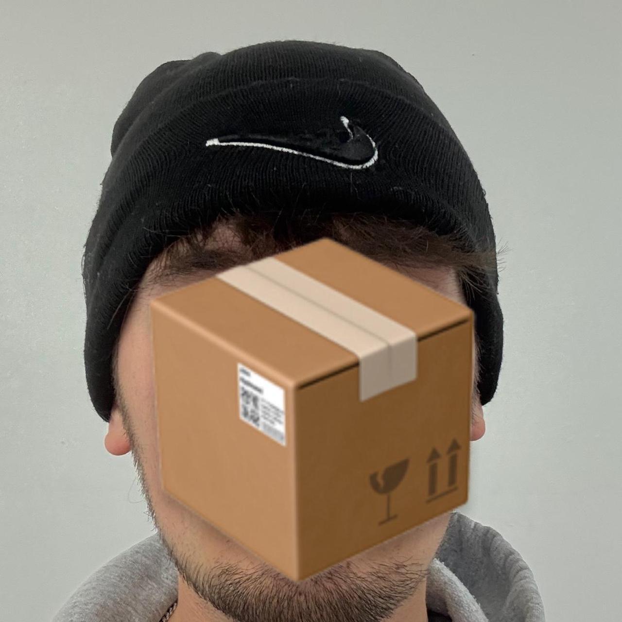 Nike 2000s vintage skateboarding embroidered logo beanie hat