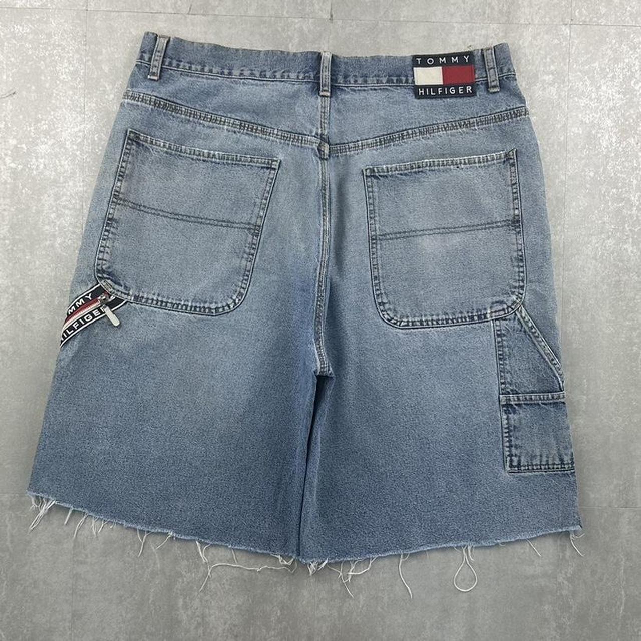 Tommy Hilfiger 2000s spellout carpenter style jorts