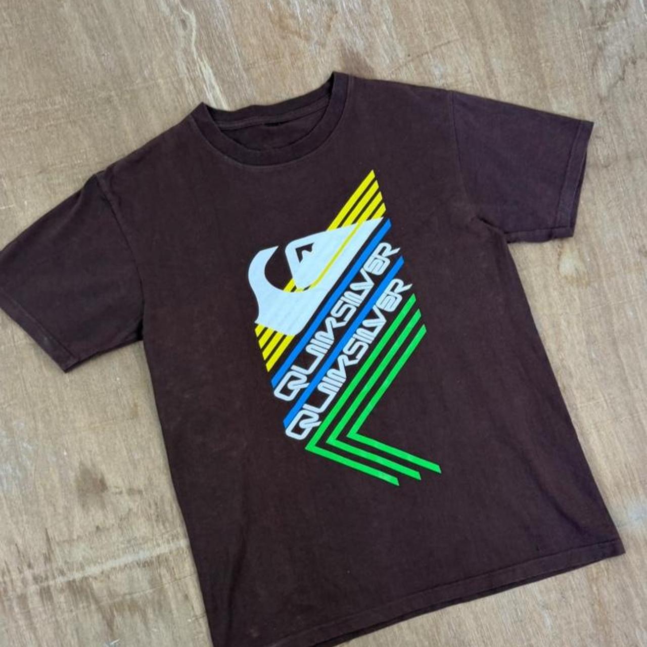 Quiksilver Surfwear brown Y2K T-Shirt