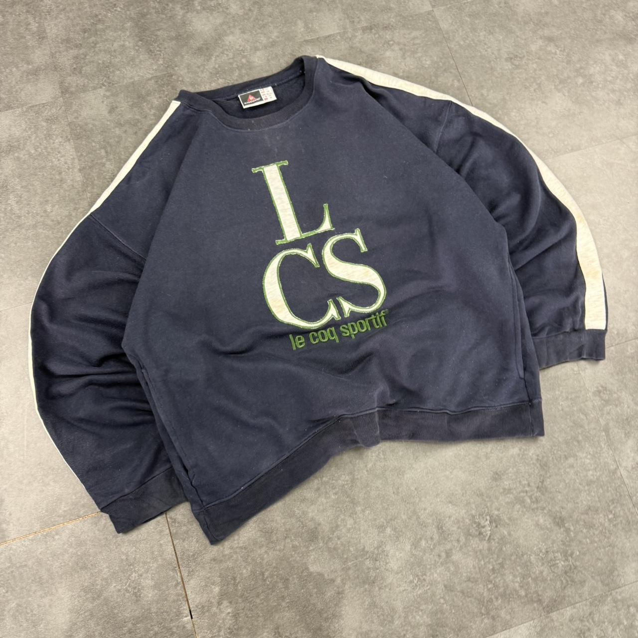 Le Coq Sportif 2000s vintage sportwear big Logo classic embroidered sweatshirt