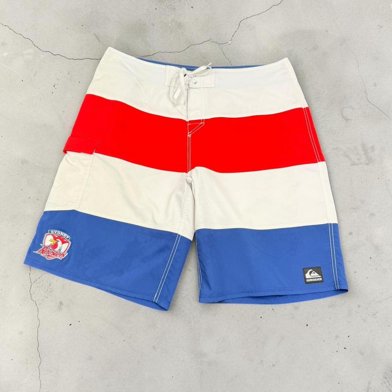 Quiksilver Ausrtria rugby surfer vintage Y2K Surfwear beach swim board shorts