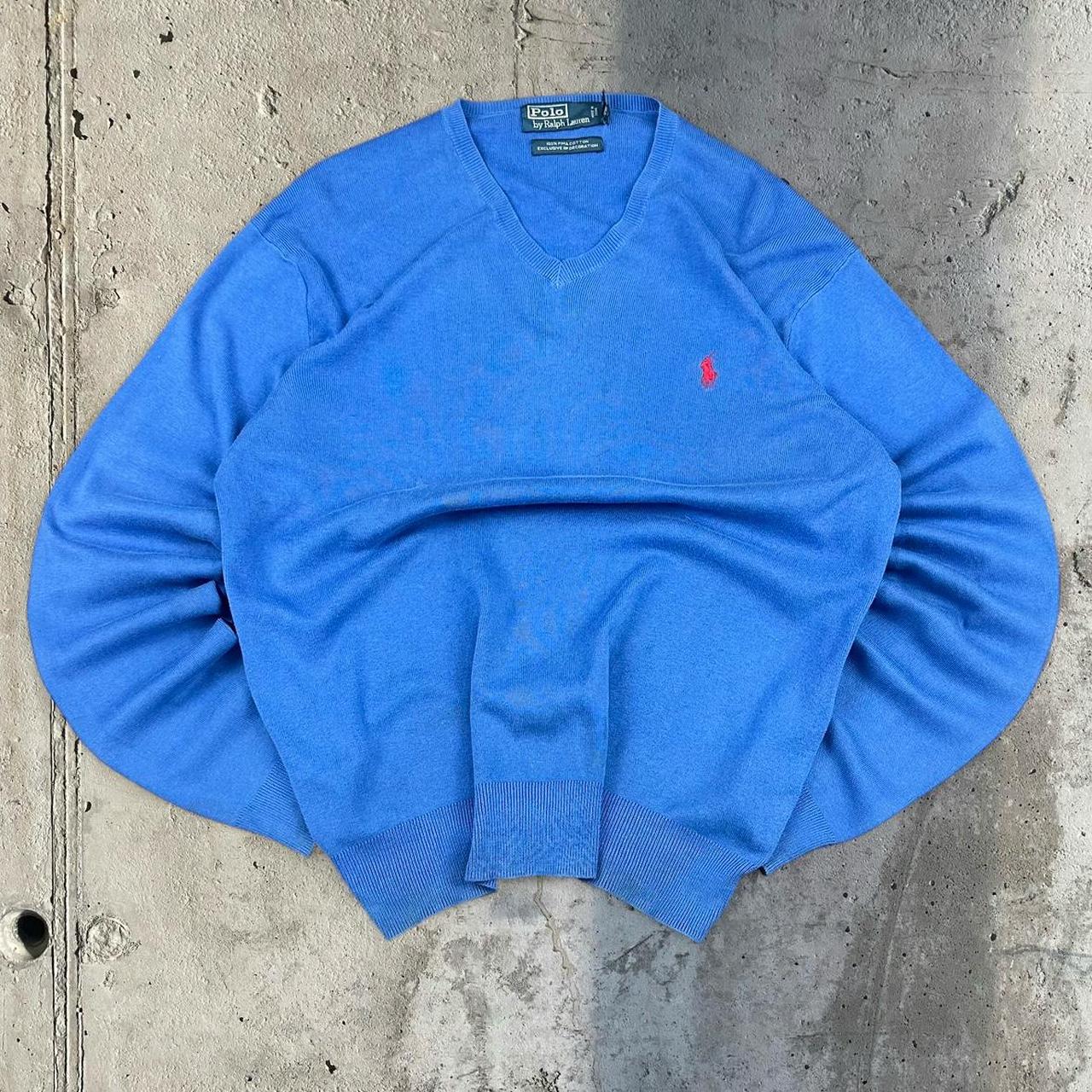 Polo Ralph Lauren 90s cotton V Neck Jumper