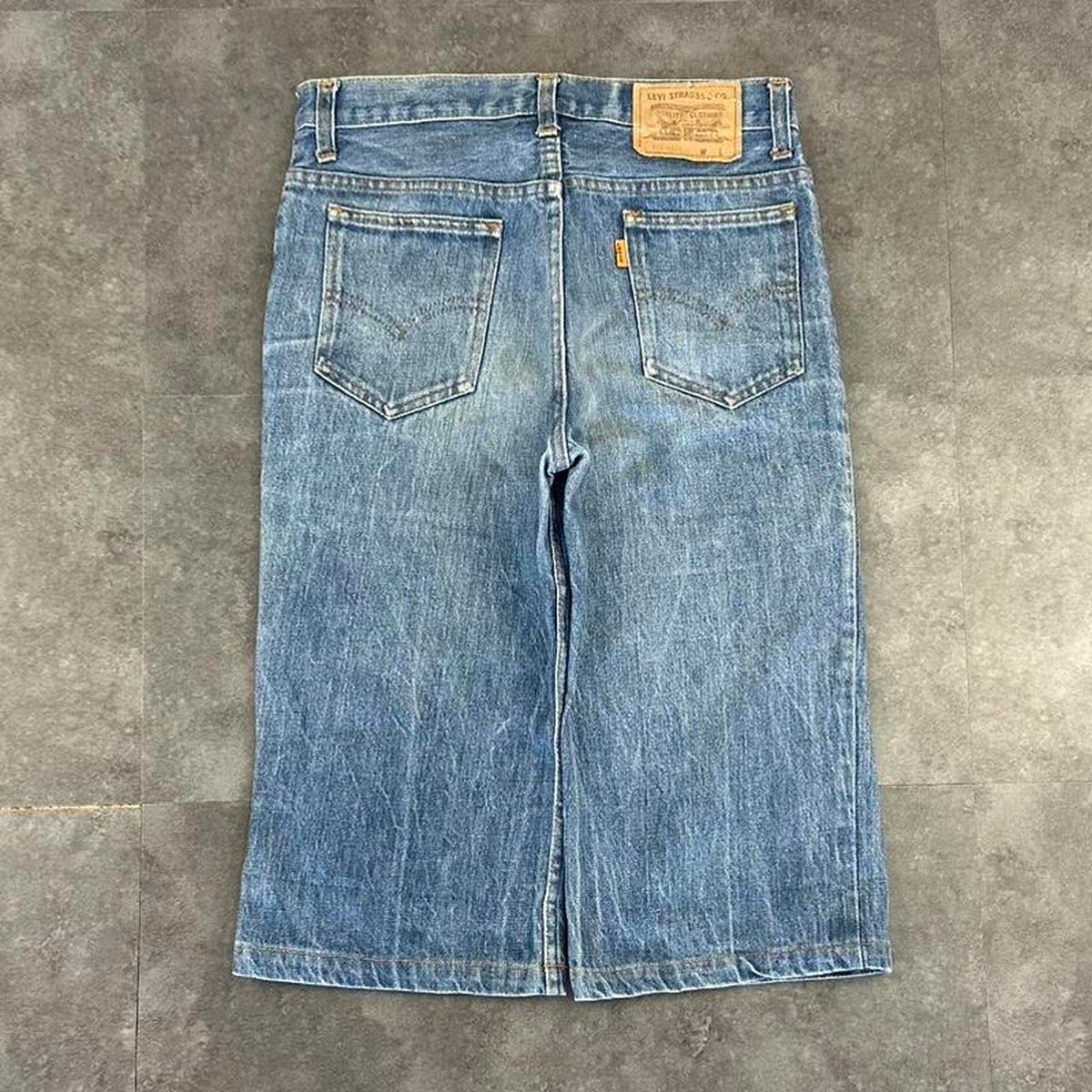Levi 2000s 522 Orange Tag carpenter baggy skate denim short Jorts
