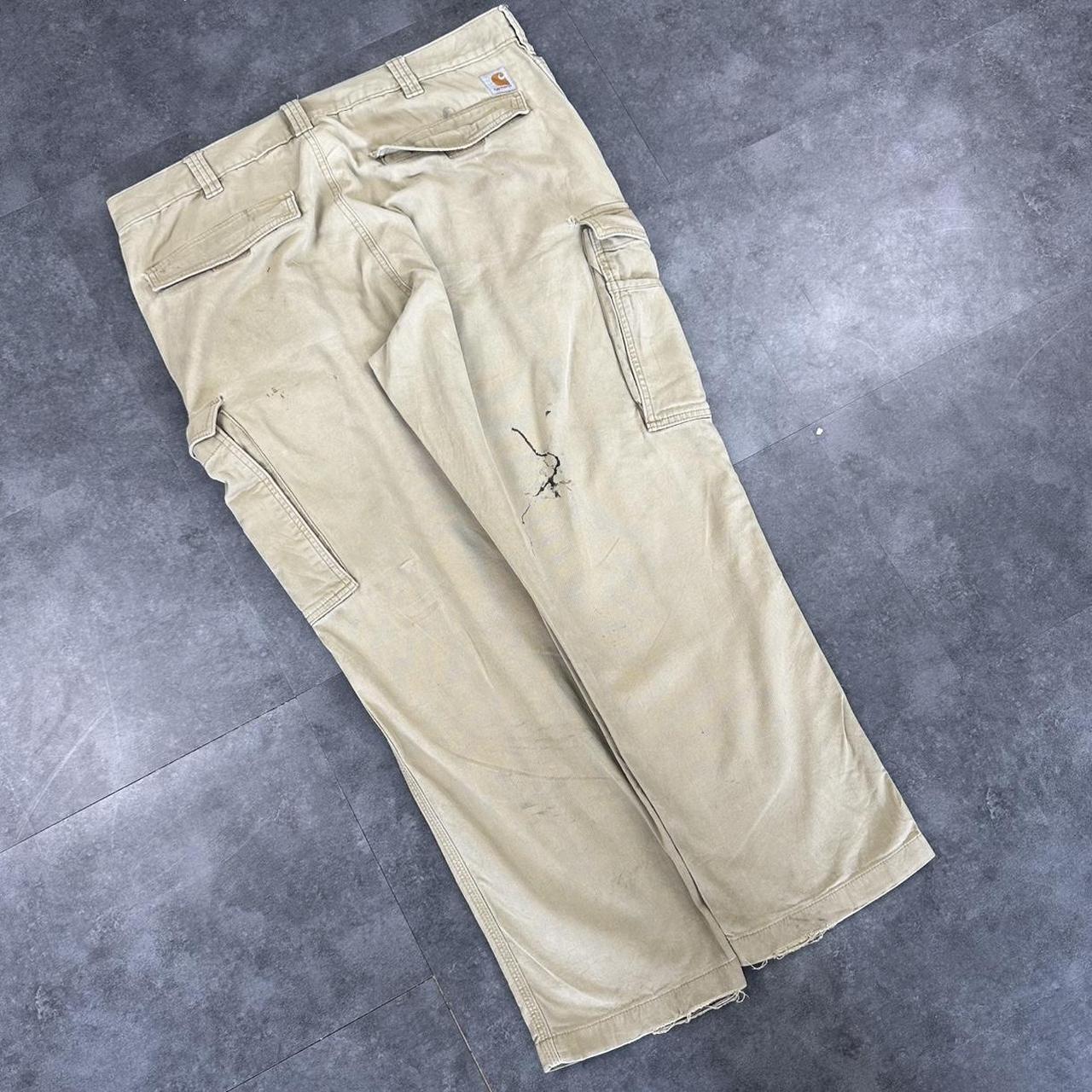 Carhartt khaki 2000s dungaree workwear cargo trousers
