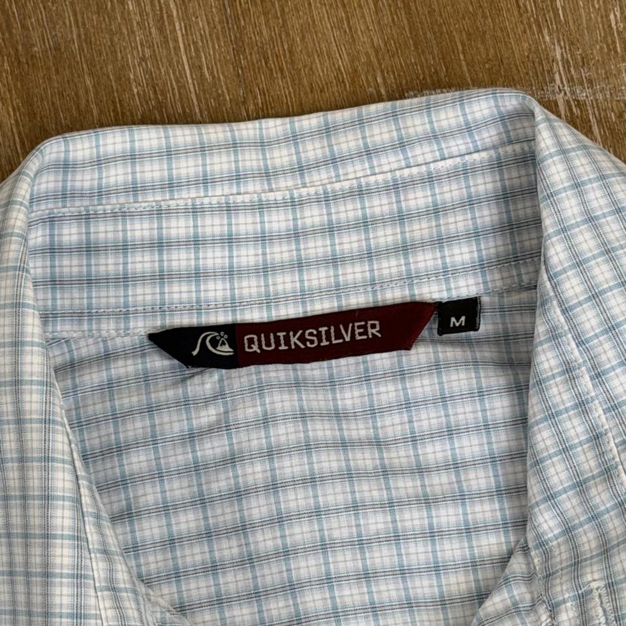 Quiksilver Vintage Y2K checked short sleeve button Shirt