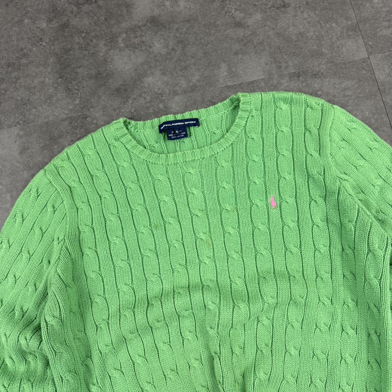 Polo Ralph Lauren 90s chunky cable knit heavyweight jumper