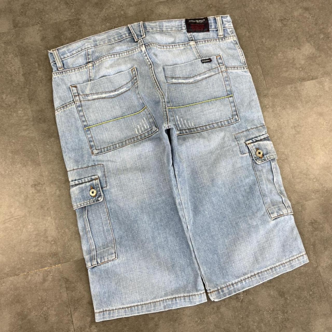 Cocheiro 2000s Vintage Baggy HipHop Y2k embroidered cargo Jorts