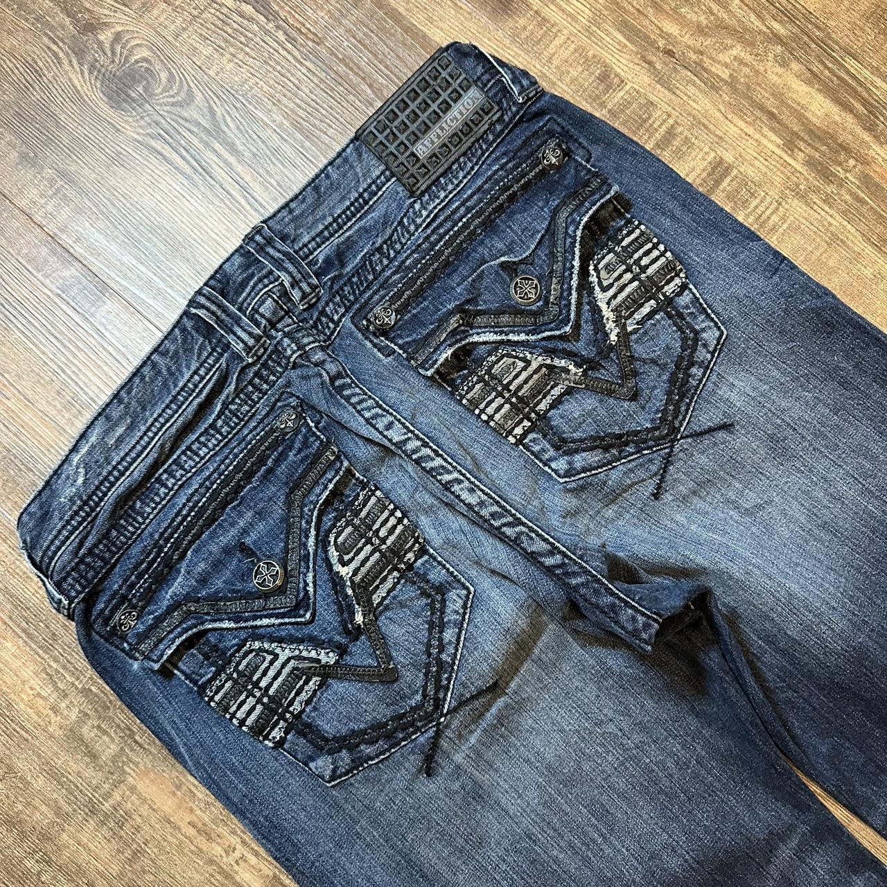 Affliction 2000s skate USA grunge distressed baggy jeans