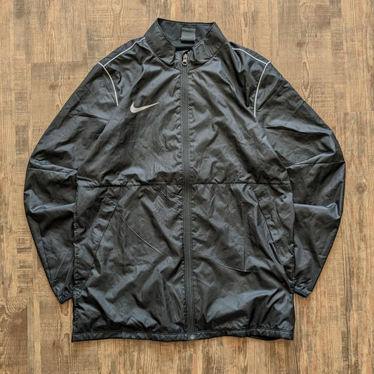 Nike y2k black windbreaker jacket in black