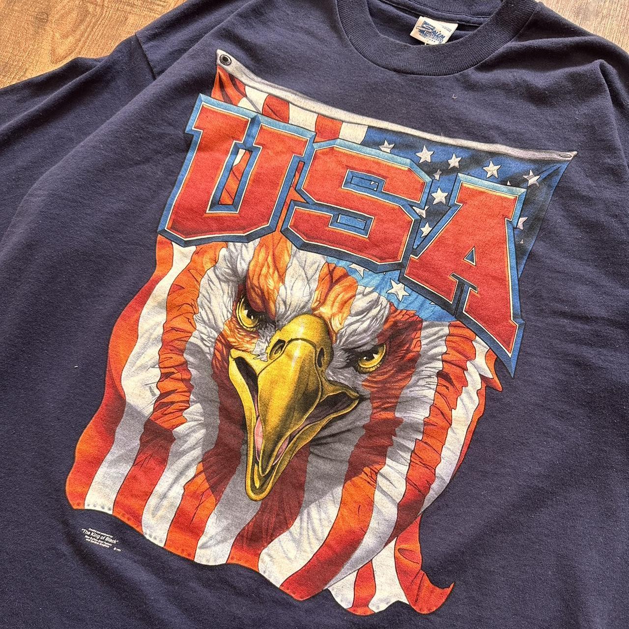 Rare Salem sportswear vintage 1995 USA American eagle T-shirt