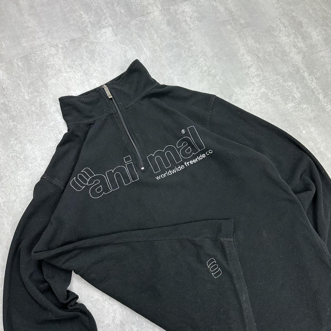 Animal 2000s spell out fleece zip