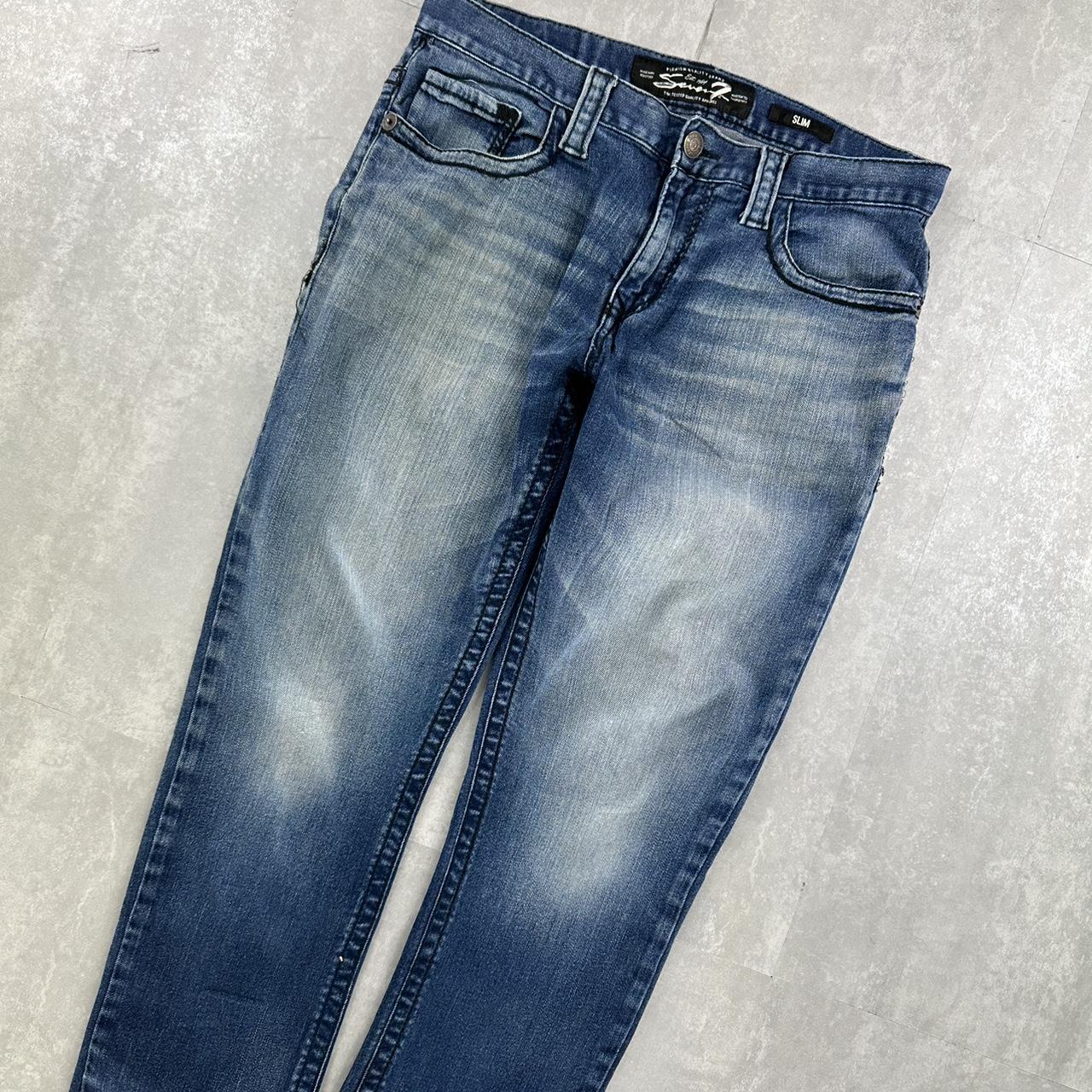 Seven7 2000s baggy spellout skate jeans