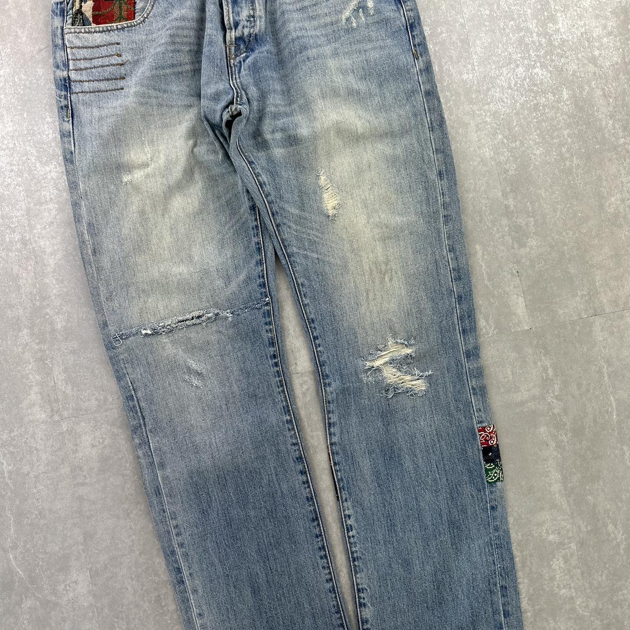 Evisu 2000s spellout skate jeans