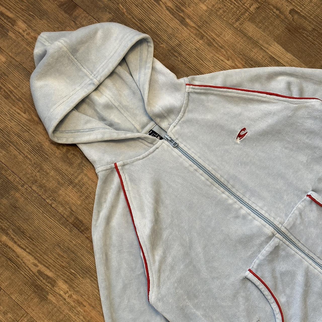 O’Neill 2000s cropped velour hoodie