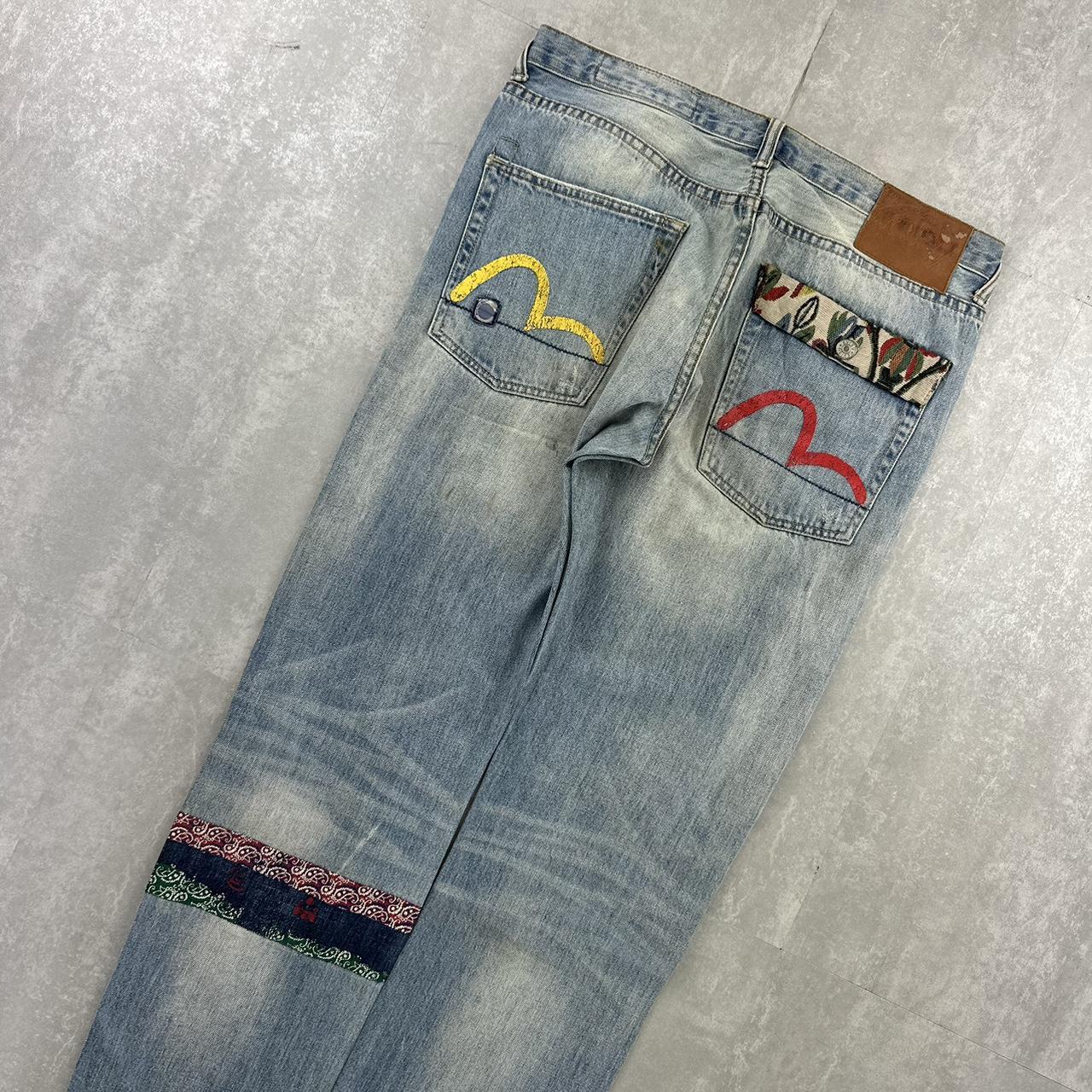 Evisu 2000s spellout skate jeans