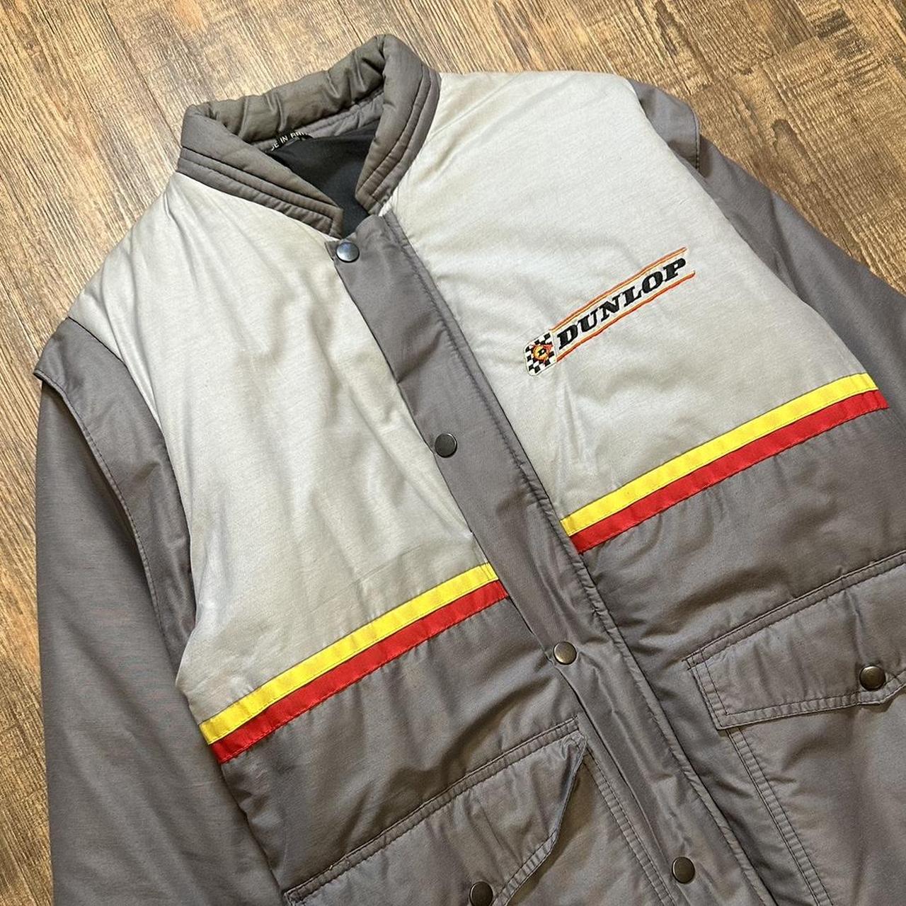 Vintage Dunlop tyres 90s racing jacket