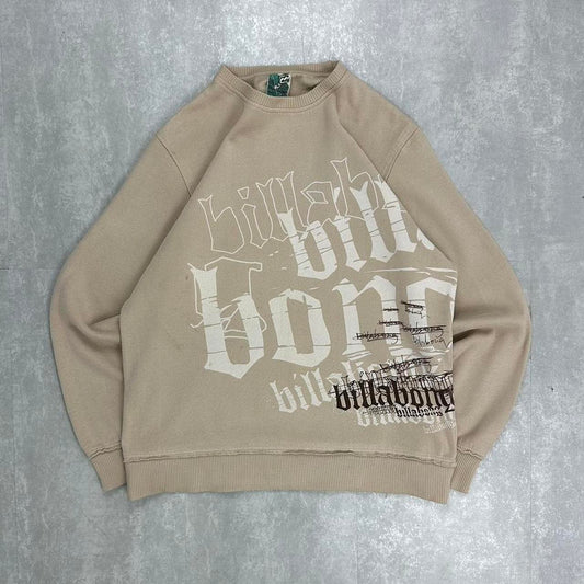 Billabong 2000s surf grunge spellout sweatshirt