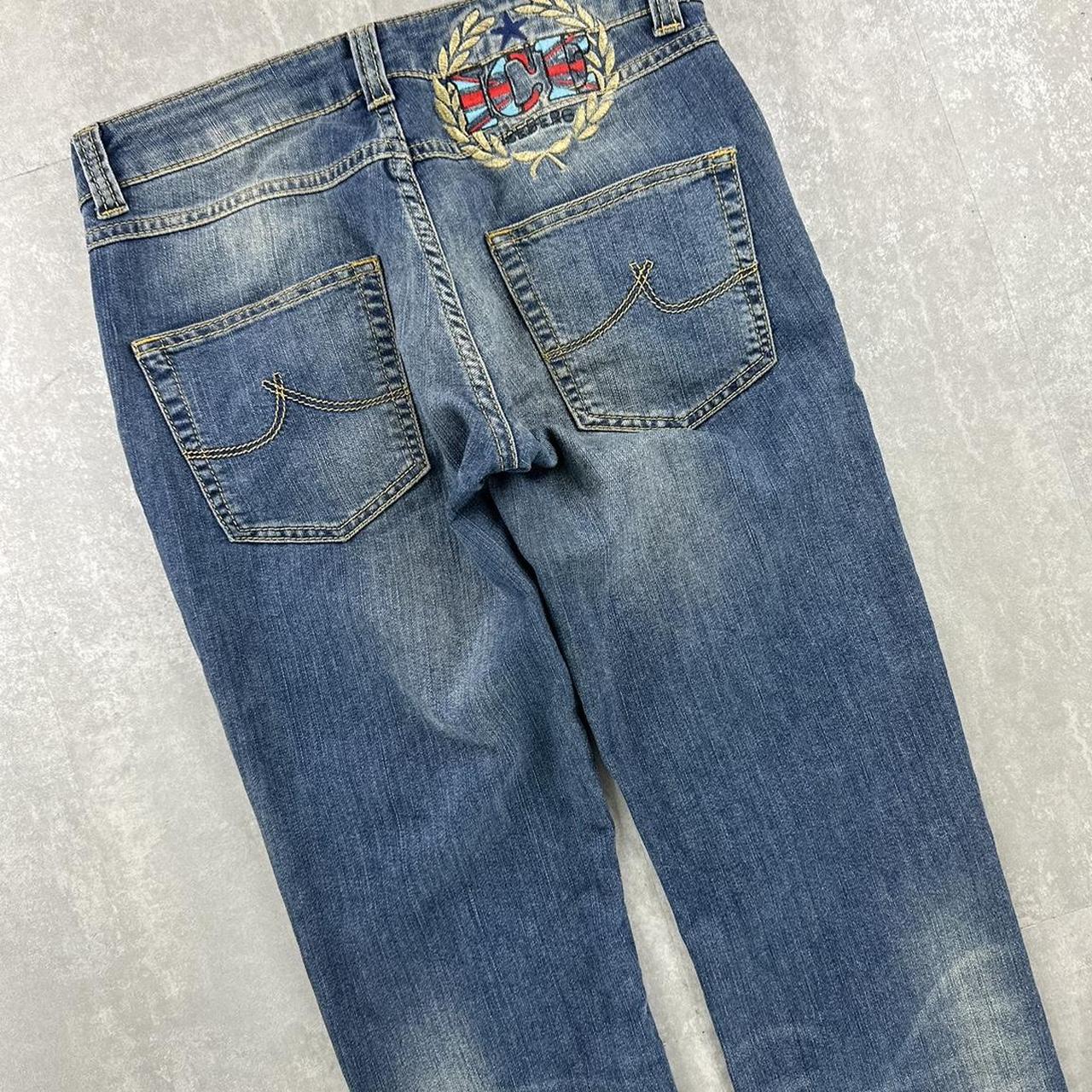 Iceberg 2000s baggy spellout skate jeans