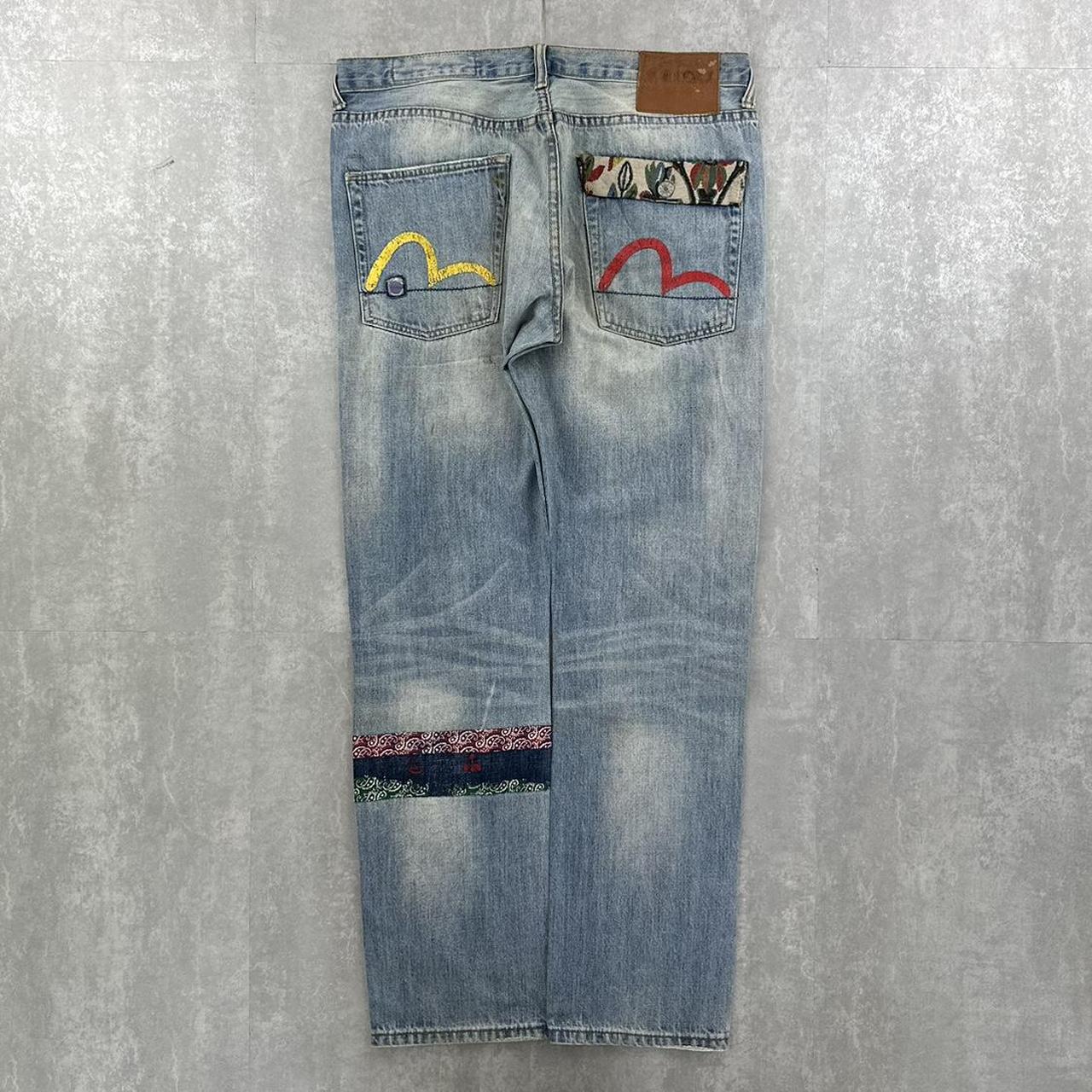 Evisu 2000s spellout skate jeans