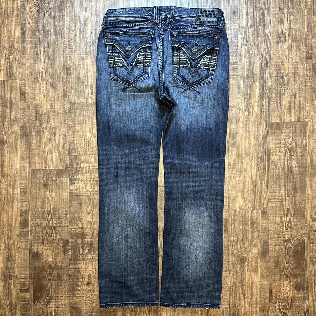 Affliction 2000s skate USA grunge distressed baggy jeans