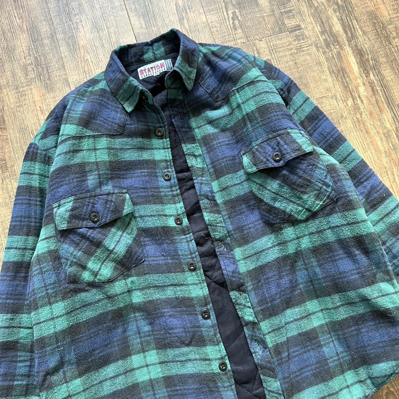 Vintage 90s padded workwear flannel jacket