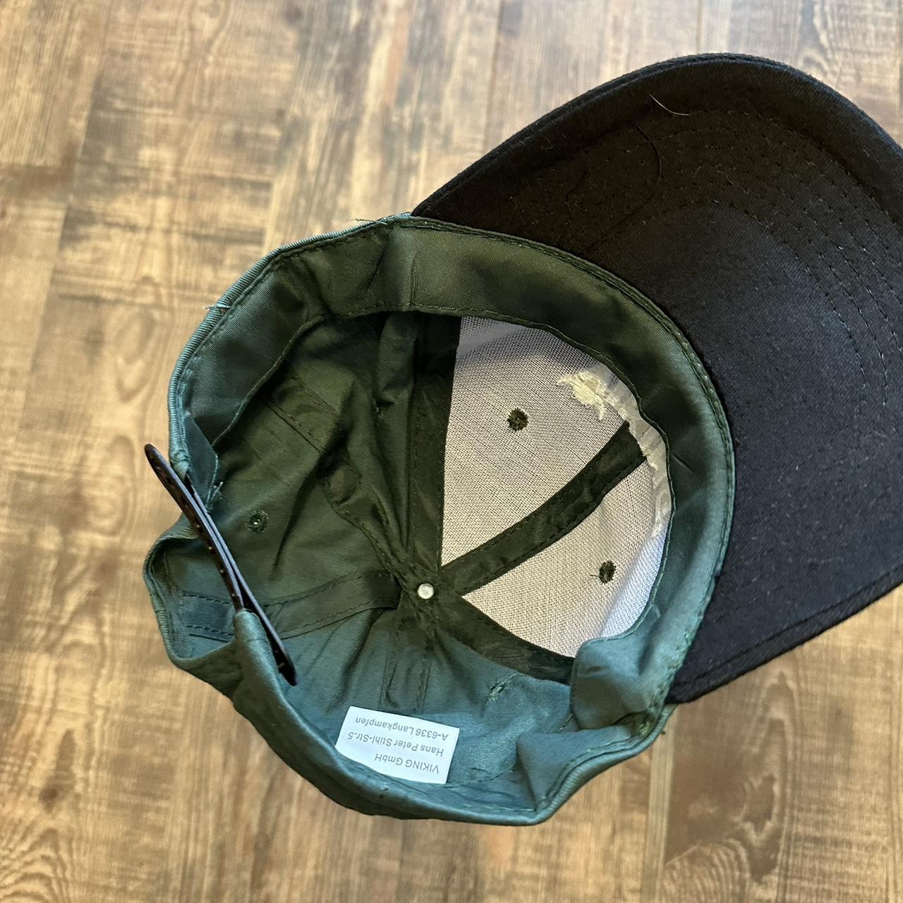 Viking 00s dad cap in green and black