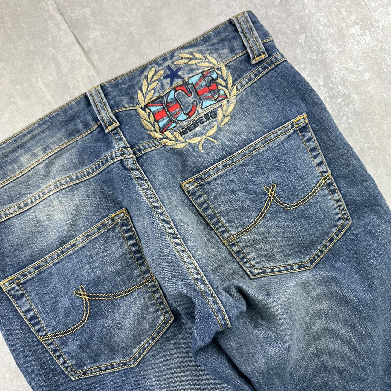 Iceberg 2000s baggy spellout skate jeans