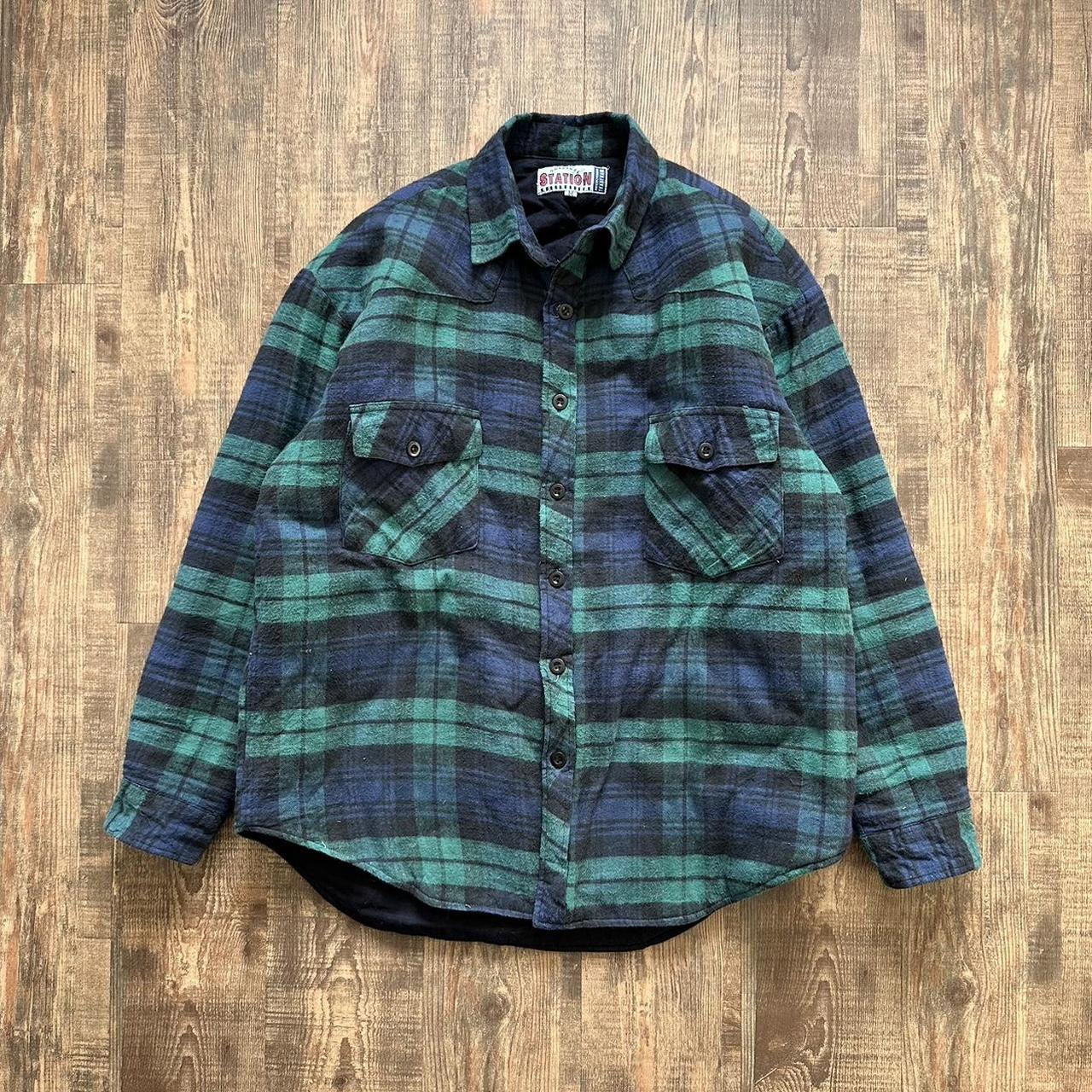 Vintage 90s padded workwear flannel jacket