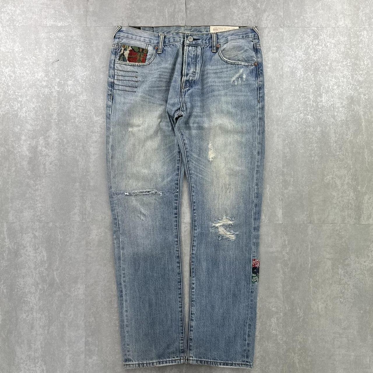 Evisu 2000s spellout skate jeans