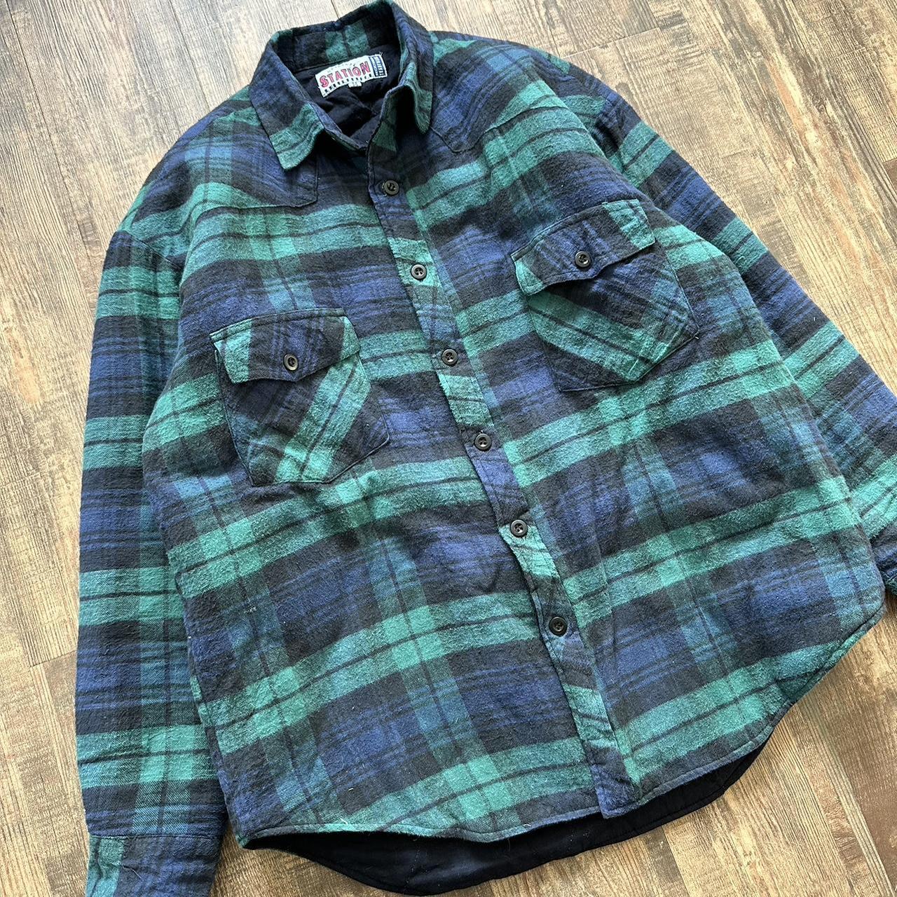 Vintage 90s padded workwear flannel jacket