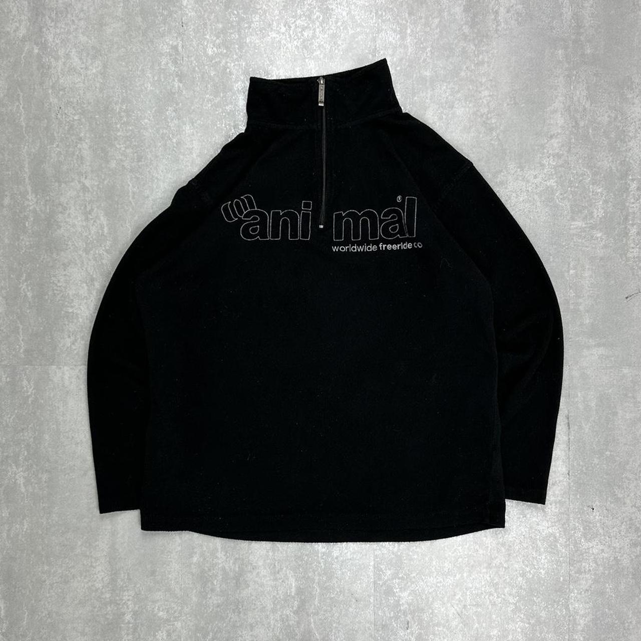 Animal 2000s spell out fleece zip