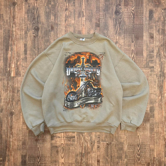 Vintage 90s/00s Jerzees American choppers (similar to Harley Davidson) pullover sweatshirt