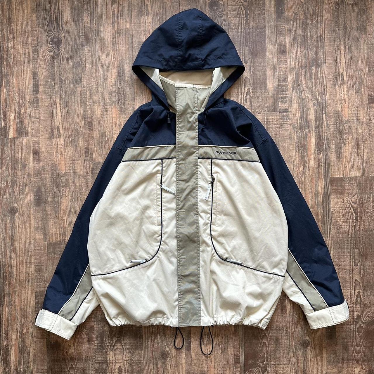 Quiksilver 2000s boardcore rain coat