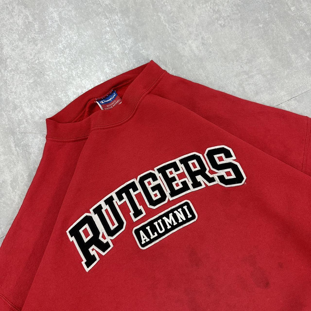 Champion 2000s Rutgers college spellout sweatshirt