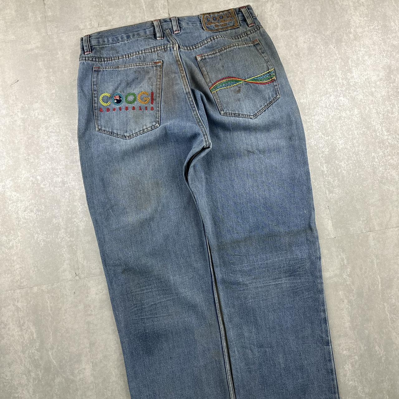 Coogi 2000s baggy distressed hiphop skate jeans