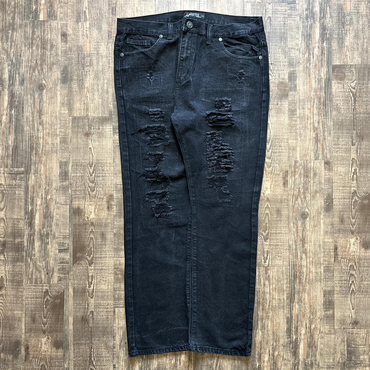 Jeanetix 2000s USA grunge distressed baggy jeans